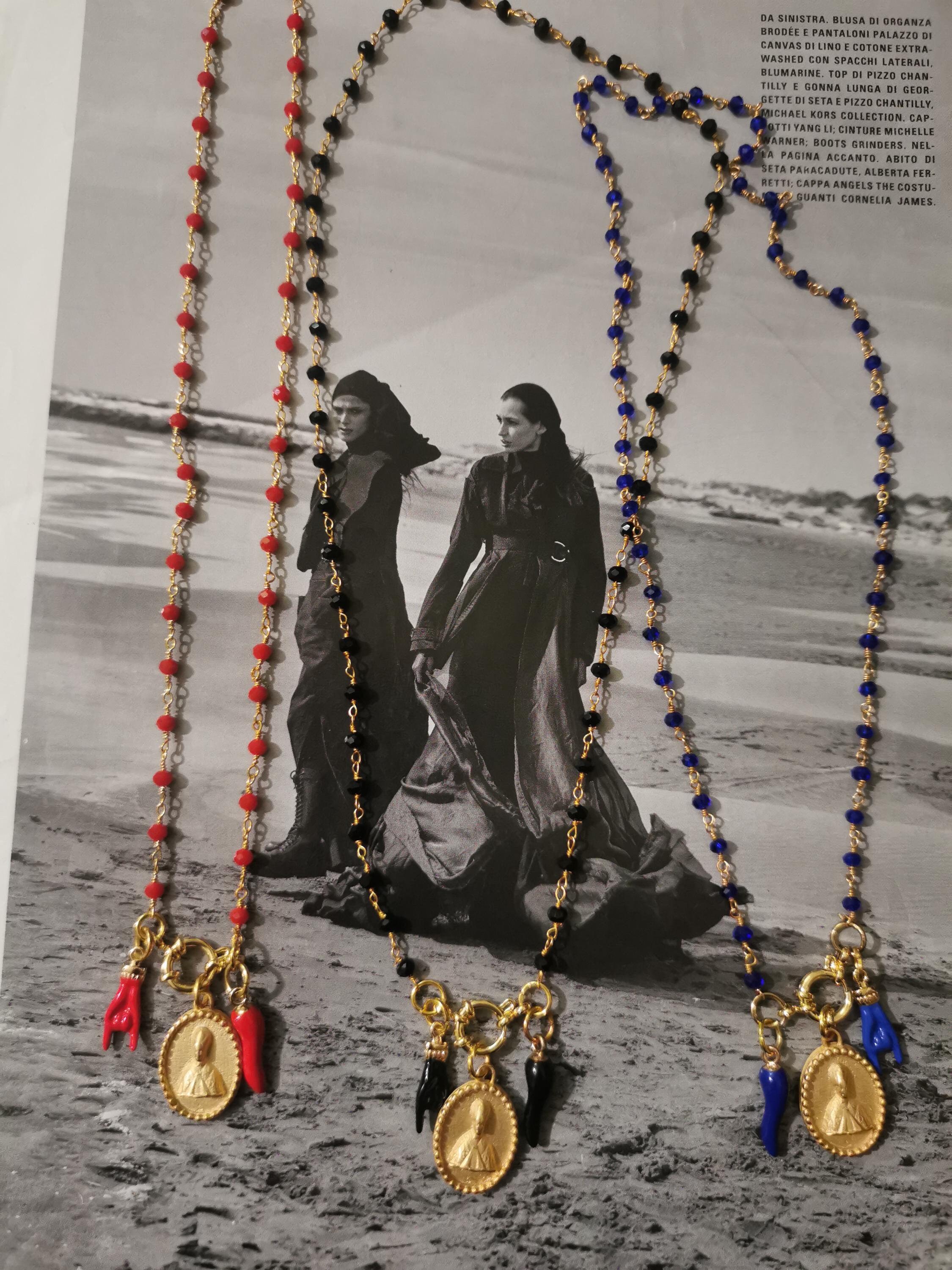 Collana con ex voto cuore sacro | oro 18 carati Collana con ex voto cuore sacro | oro 18 carati