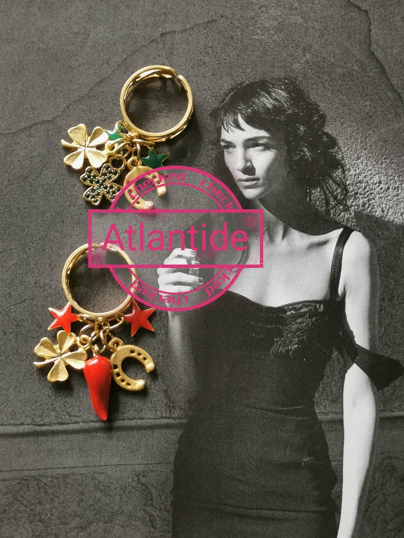 good luck ring italian rings gipsy bohemian baroque Charms ring