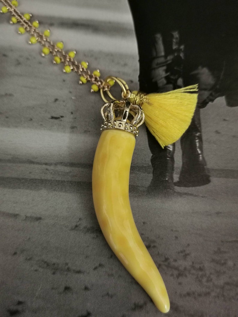 Happy Italy Italian Horn Necklace Italian Good Luck Charms Etsy