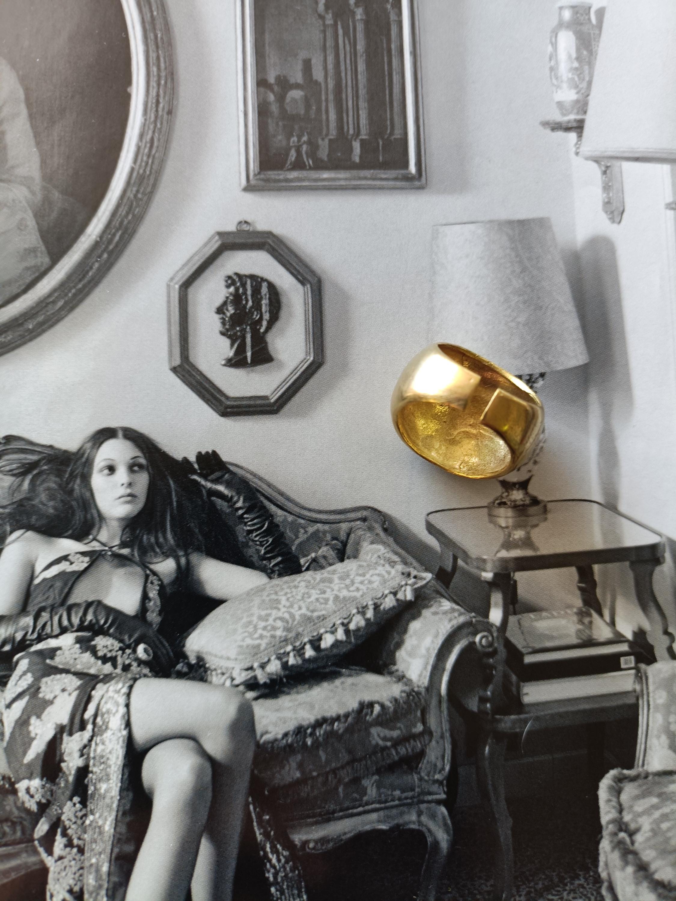 バロック真鍮リング：折衷的なデザインで調節可能な芸術的なリング