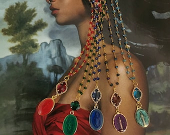 Glamour Madonna, collana Madonnine, collana medaglie miracolose, collana cristalli