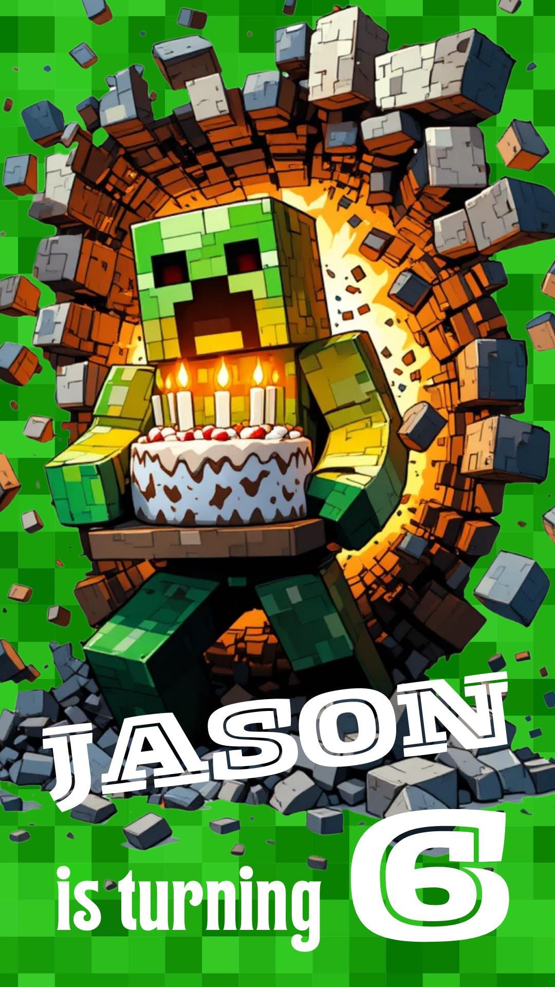 Minecraft Interactive Digital Invitation
