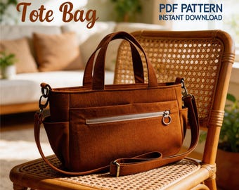 Bag Sewing Pattern | tote Bag | PDF ( instant download )