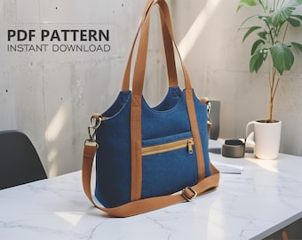 Bag Sewing Pattern | tote Bag | PDF ( instant download )