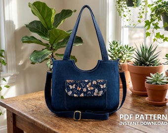 Bag Sewing Pattern | tote Bag | PDF ( instant download )