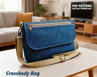 Bag Sewing Pattern | Crossbody Bag | PDF ( instant download )