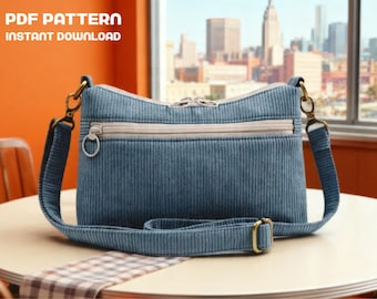 Bag Sewing Pattern | Crossbody Bag | PDF ( instant download )