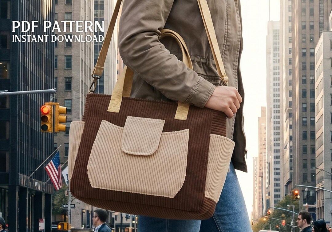 Bag Sewing Pattern | Tote Bag | PDF ( Instant Download ) - Etsy