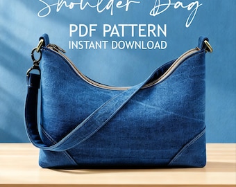 Shoulder bag Pattern | PDF | sewing pattern, instant download