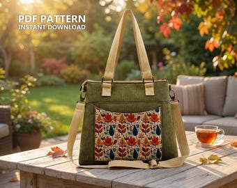 Bag Sewing Pattern | tote Bag | PDF ( instant download )