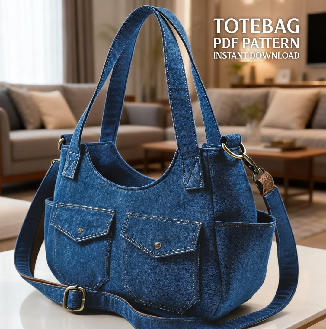 Bag Sewing Pattern | Tote Bag | PDF ( Instant Download ) - Etsy