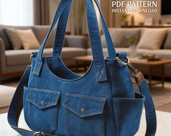 Bag Sewing Pattern | tote Bag | PDF ( instant download )
