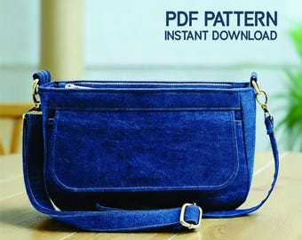 Bag Sewing Pattern | Crossbody Bag | PDF ( instant download )