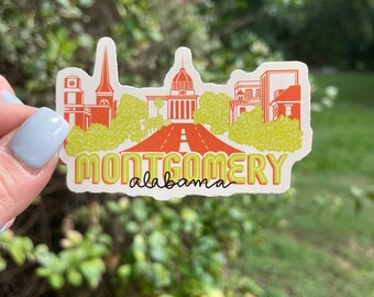 Montgomery, Alabama Vinyl Sticker