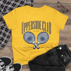 T-shirt vintage de tennis club : t-shirt de sport rétro pour femme, cadeau parfait pour les passionnés de tennis, cadeau de tennis unique, t-shirt graphique, vêtements de sport,