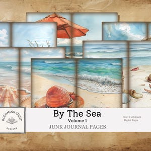 By The Sea Junk Journal Paper Set Volume 1