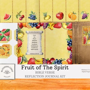 Fruit of The Spirit Bible Verse Devotional Journal Kit