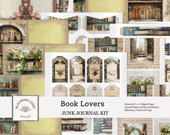 Book Lovers Junk Journal Kit