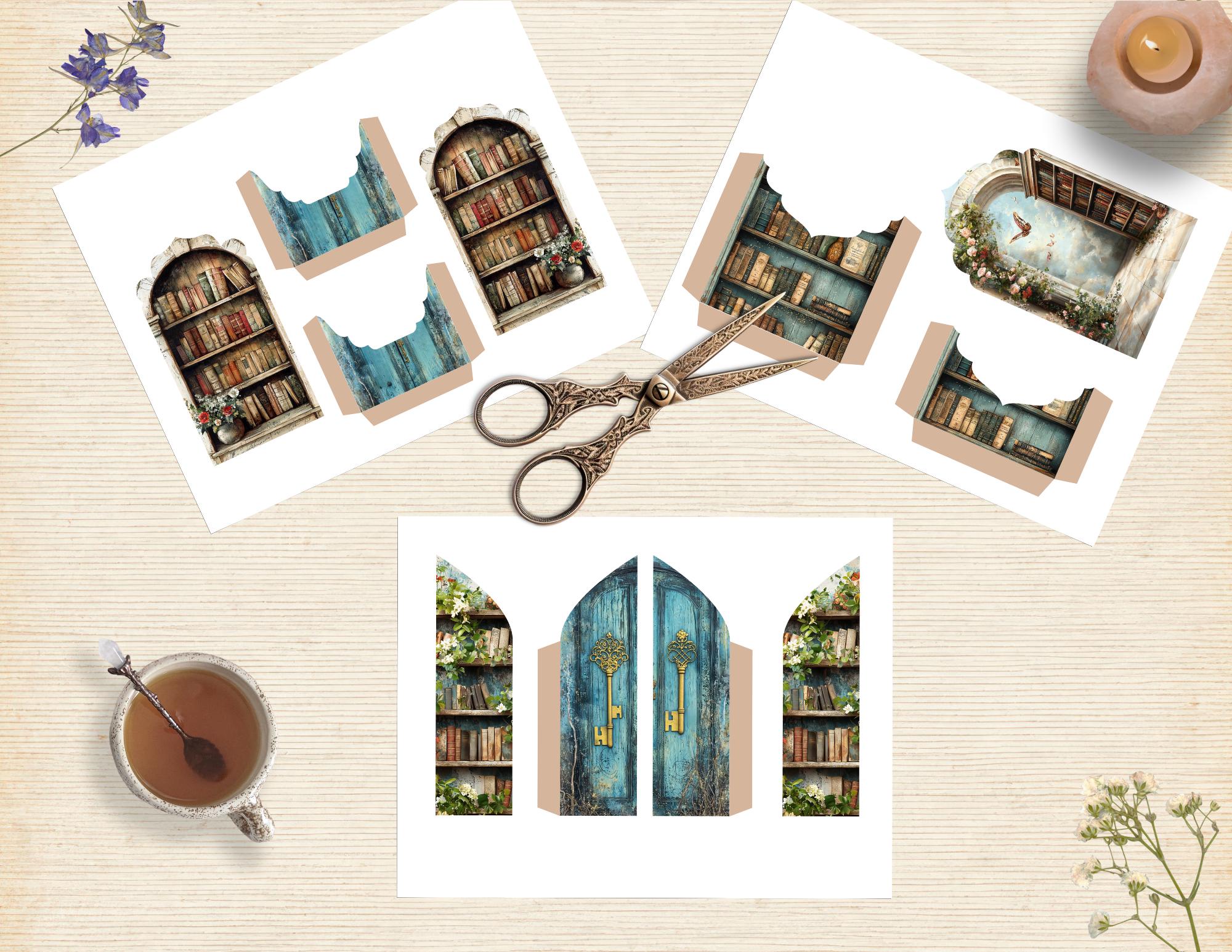 Book Lovers Secret Library Junk Journal Specialty Folio Kit - Etsy UK