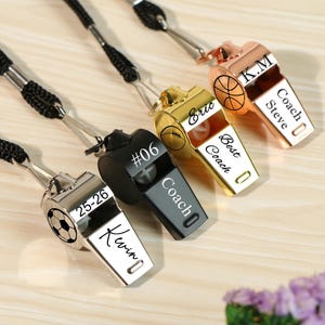 Personalized Sport Gift for Coach，Personalised Whistle with Engraving,Sports gifts Christmas Gifts,Teacher Appreciation Gifts for Coach