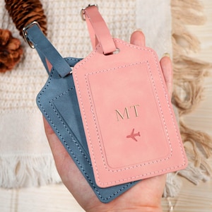 Personalized Leather Luggage Tag, Monogram Luggage Tag, Custom Luggage Tag, Travel Tags,Suitcase Tag, Wedding Party Favors, Travel Gifts