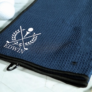 Personalized Golf Towel,Monogrammed Golf Towel,Anniversary Gift For Him,Ladies Personalized Golf Towels,Personalized Gifts Golf Towel
