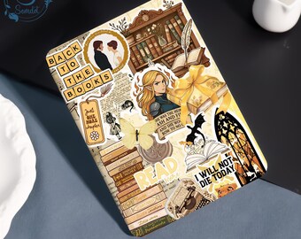 Reader's Journal Kindle Case10 11 12th Gen Cover 2024,6" Paperwhite 6.8" 7",Colorsoft Strap Case forPW 5/6/7,Protective Case,Auto Wake/Sleep