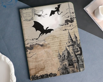 Dragon Castle  Book & Flip Case Cover For iPad A16-11" 2025, iPad Air 6/7-13'' 11'', iPad Pro 12.9'' 11'' 2021/2022, iPad mini5 6 7