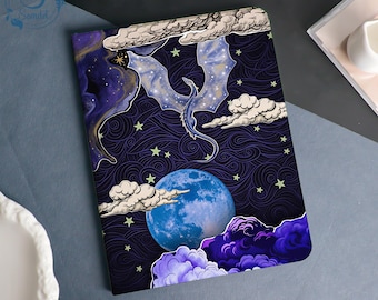 Starlight Dragon Book & Flip Case Cover For iPad A16-11" 2025, iPad Air 6/7-13'' 11'', iPad Pro 12.9''11'' 2021/2022,iPad mini5 6 7