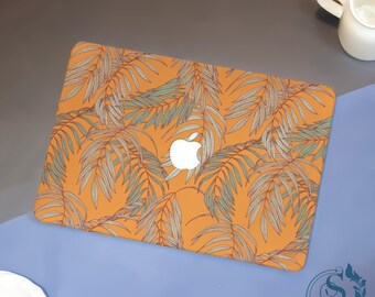Orange Frond New MacBook Case, MacBook Pro16/15/14/13,2026 M5, Air 15/14/13/11 2025 M4, Ret 15/13 Frosted Surface Protect Cover,Neo A18