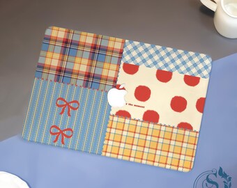 Gingham Mix New MacBook Case, MacBook Pro16/15/14/13,2026 M5, Air 15/14/13/11 2025 M4, Ret 15/13 Frosted Surface Protect Cover,Neo A18