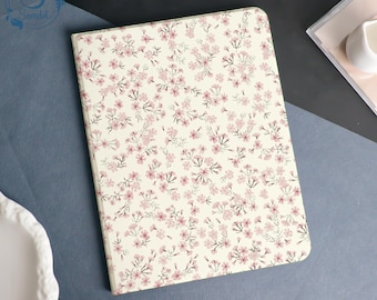 Ditsy Floral Book & Flip Case Cover For iPad A16-11" 2025, iPad Air 6/7-13'' 11'', iPad Pro 12.9'' 11'' 2021/2022, iPad mini5 6 7