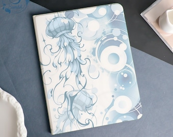 Dreamy Jellyfish Ocean Book & Flip Case Cover For iPad A16-11" 2025, iPad Air 6/7-13'' 11'', iPad Pro 12.9'' 11'' 2021/2022,iPad mini5 6 7