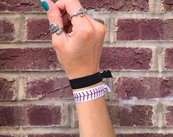 Hair Ties - Yoga Bands.  Baseball Life