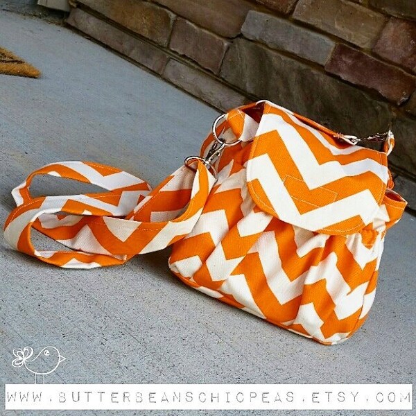 Camera Bag - Padded - Chevron - You CHOOSE Print - Made to Order