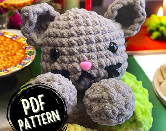 Patrón de Ganchillo Taco Gato / Tex el Gato Taco Amigurumi PDF