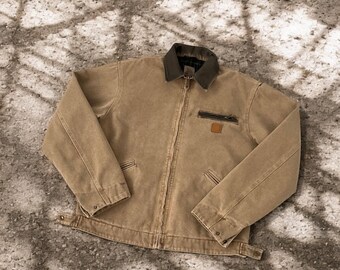 90s Carhartt デトロイトジャケット 裏地チェック J97 GVL