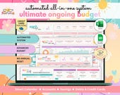 Ultimate Ongoing All-in-One Budget Spreadsheet • ADHD-friendly Google Sheets and Excel Template • Bills, Savings, Debt and Loan Tracker