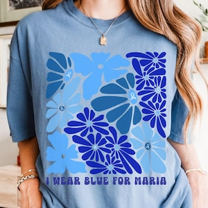 Custom ME CFS Support Shirt | Personalized Chronic Fatigue Syndrome Awareness Comfort Colors Tee, Blue Ribbon Tshirt Gift for Mom, Caregiver