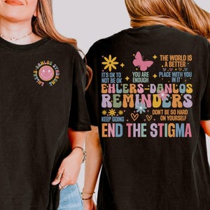 Retro EDS Awareness Shirt | Comfort Colors Ehlers-Danlos Syndrome T-Shirt | Ehlers Danlos Tee | Support Gift for Elhers Danlos Empowerment