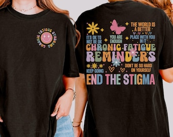 CFS Shirt | Chronic Fatigue Syndrome Awareness Tee | Retro Comfort Colors Gift ME/CFS Tshirt | Myalgic Encephalomyelitis Support Gift Idea