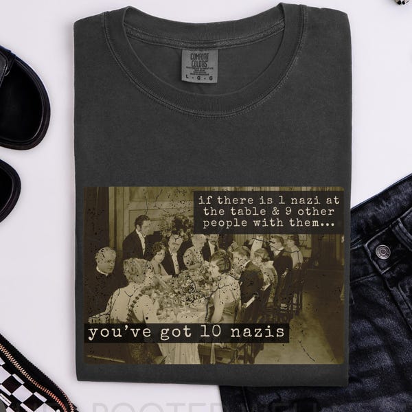 Anti Faschisten Shirt | Komfort Farben dagegen T-Shirt | Antifaschismus Tshirt | Aktivist Geschenk | Freiheitliches Politisches Widerstands Kleid, FDT Neon Top