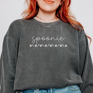 Spoonie Comfort Colors Sweatshirt | Cozy Sweater | Pullover Gift for
