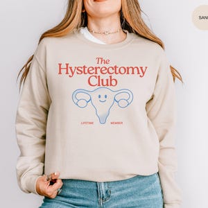 Retro Hysterectomy Sweatshirt | Post Hysterectomy Sweater, Uterus Removal Surgery Recovery Support Gift, Care Package Idea, Post-Op Crewneck