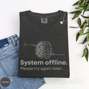Brain Fog Shirt | Comfort Colors Chronic Illness Tee | Chronic Fatigue Syndrome Humor Tshirt, POTS ME CFS Spoonie Gift, Funny Flare Day Tee