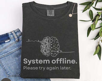 Brain Fog Shirt | Comfort Colors Chronic Illness Tee | Chronic Fatigue Syndrome Humor Tshirt, POTS ME CFS Spoonie Gift, Funny Flare Day Tee
