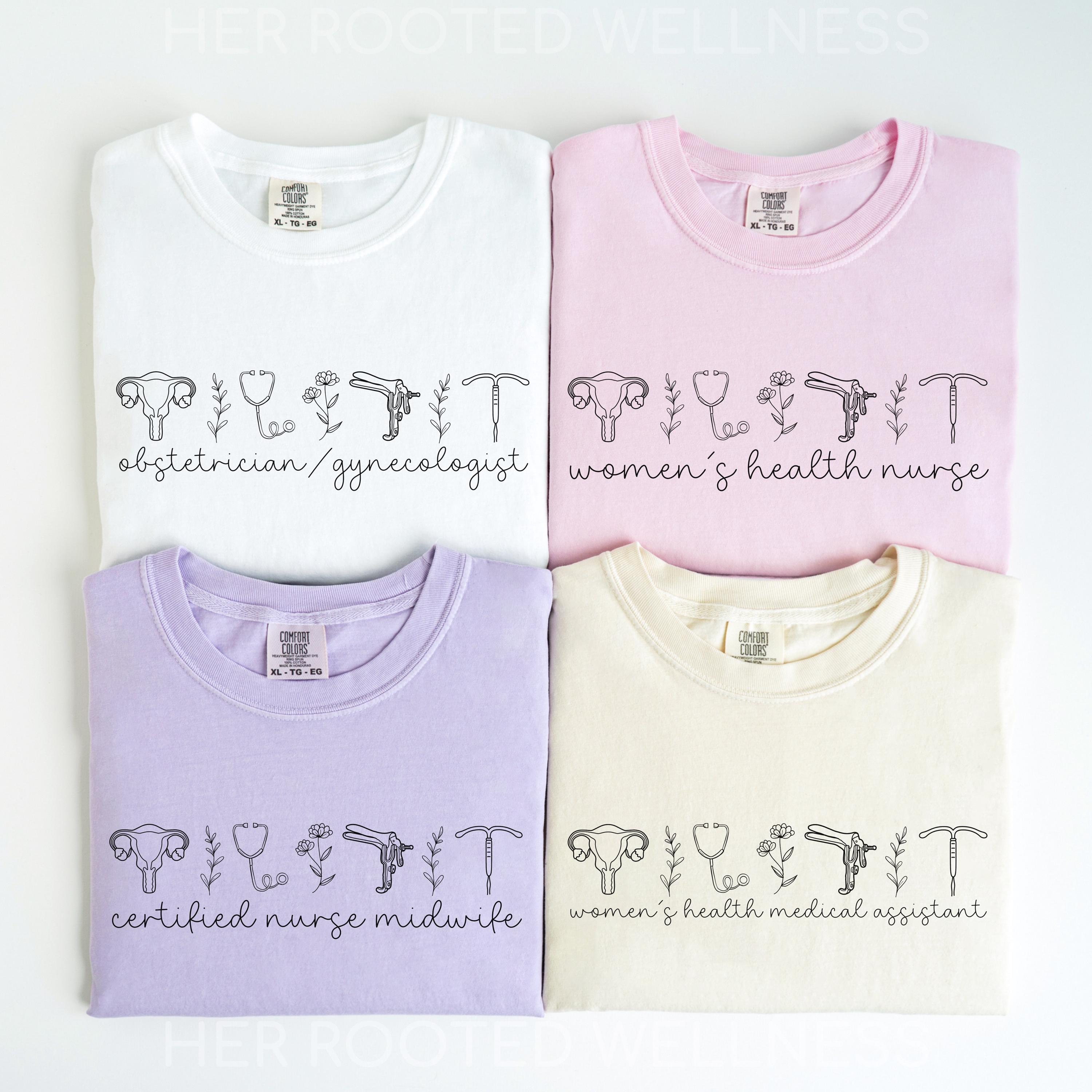 OBGYN Clinic Team Shirts | Women's Health Group Tees | Whnp, Cnm, OB ...