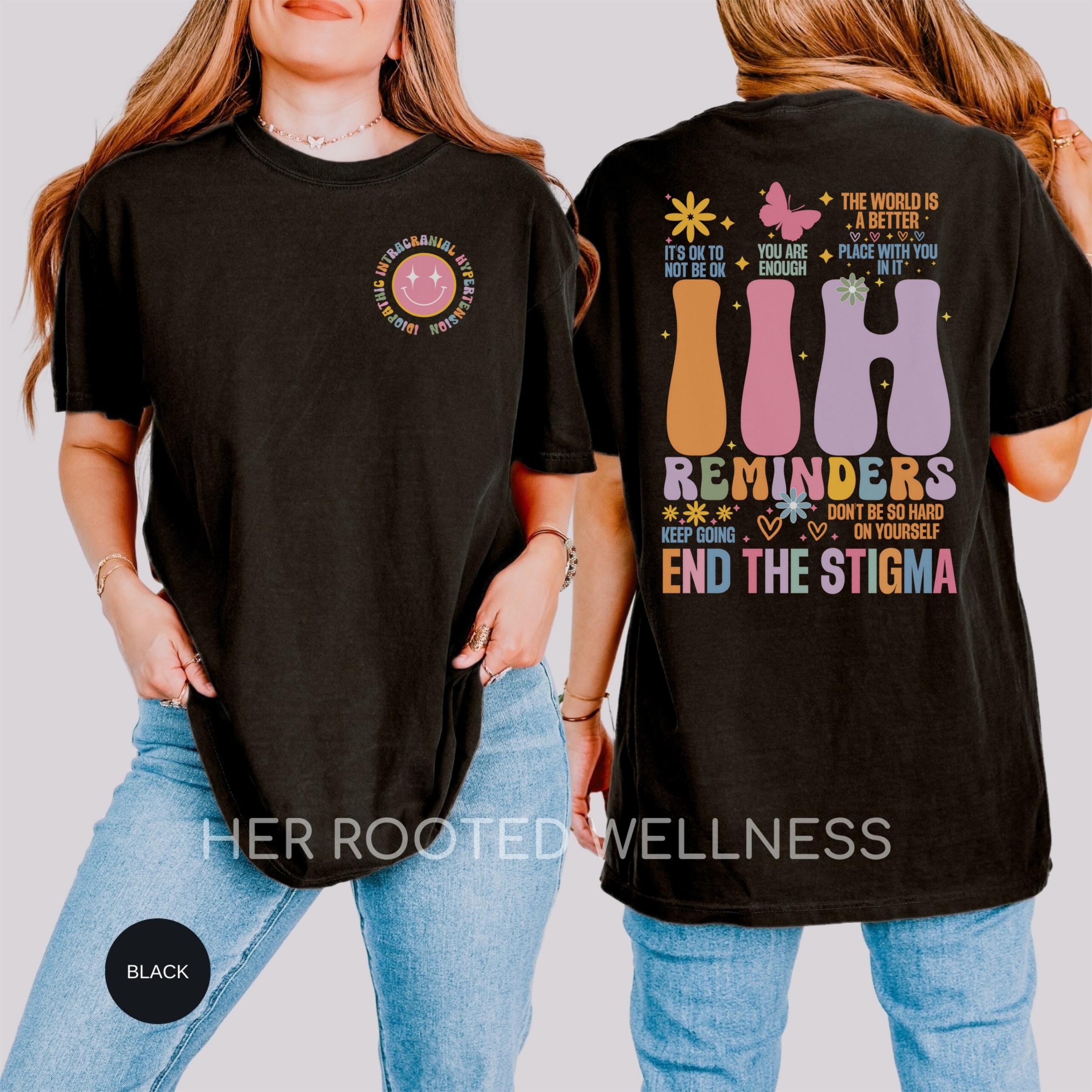 IIH Awareness Shirt | Retro Idiopathic Intracranial Hypertension Tee | Pseudotumor Cerebri Comfort Colors Tshirt | Support Gift Idea