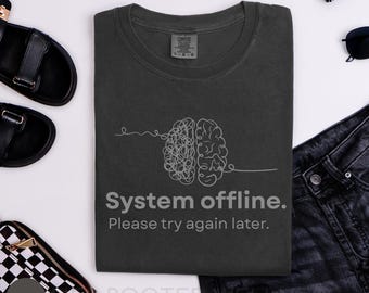 Brain Fog Shirt | Comfort Colors Chronic Illness Tee | Chronic Fatigue Humor Tshirt, POTS CFS Dysautonomia Spoonie Gift, Funny Flare Day Top