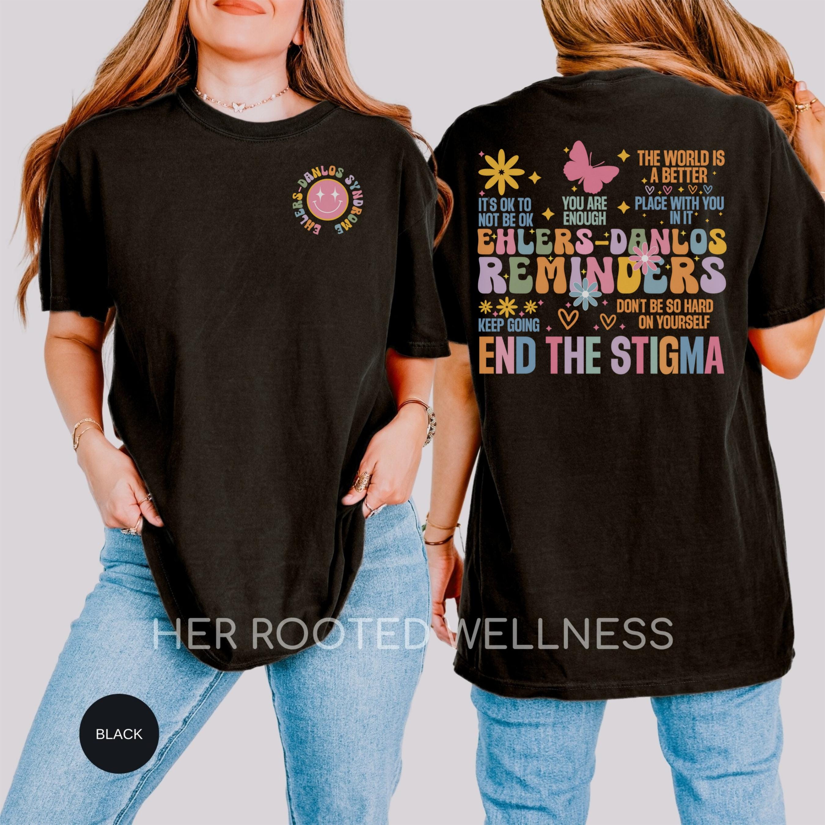 Retro EDS Awareness Shirt | Comfort Colors Ehlers-Danlos Syndrome T-Shirt | Ehlers Danlos Tee | Support Gift for Elhers Danlos Empowerment